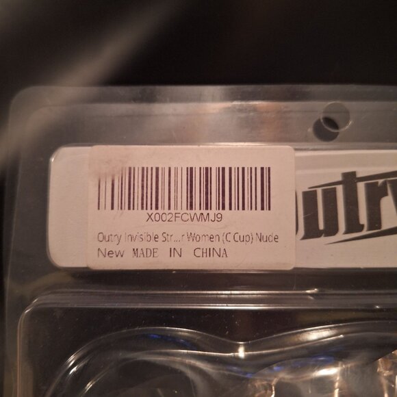 Outry Invisible Strapless Bra Women Nude C Cup Silicone Sticky Support Reusable - Picture 4 of 6